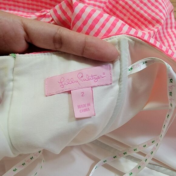 Lilly Pulitzer Fiesta Gingham Dress 2 - Picture 7 of 8